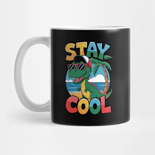 Stay Cool Dino Beach Kids Design Mug